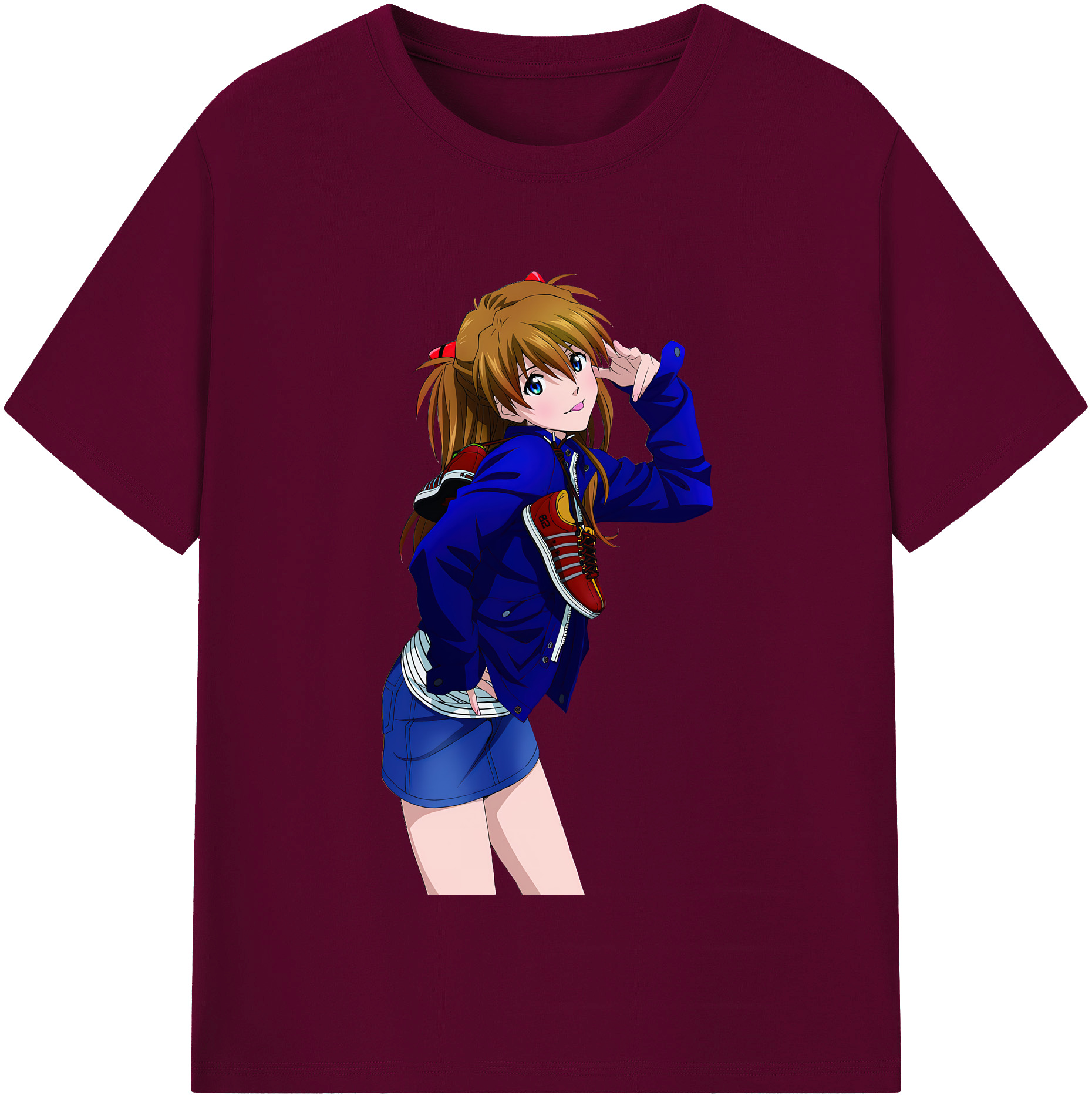 （画像用） EVA 新世紀エヴァンゲリオン レディースカジュアルプリントTシャツ（綿100％）